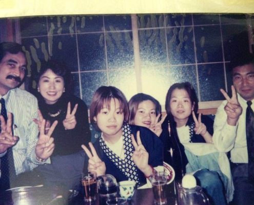 1985, Yokohama, Japan, with friends for life!